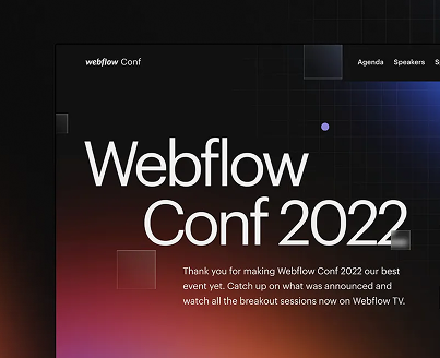 Webflow conf 2022